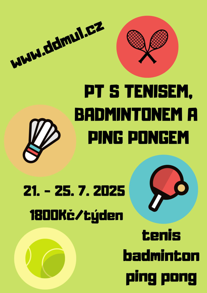 PT s tenisem, badmintonem a ping pongem