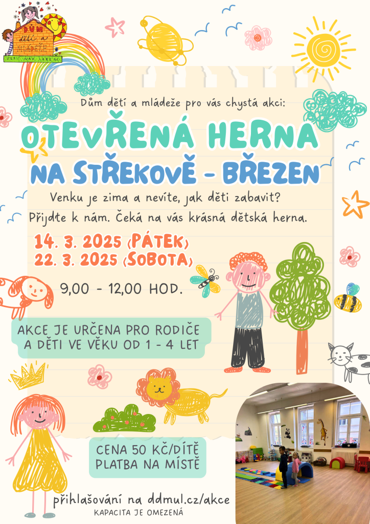 Otevřená herna na Střekově - sobota 22. 3. OBSAZENO