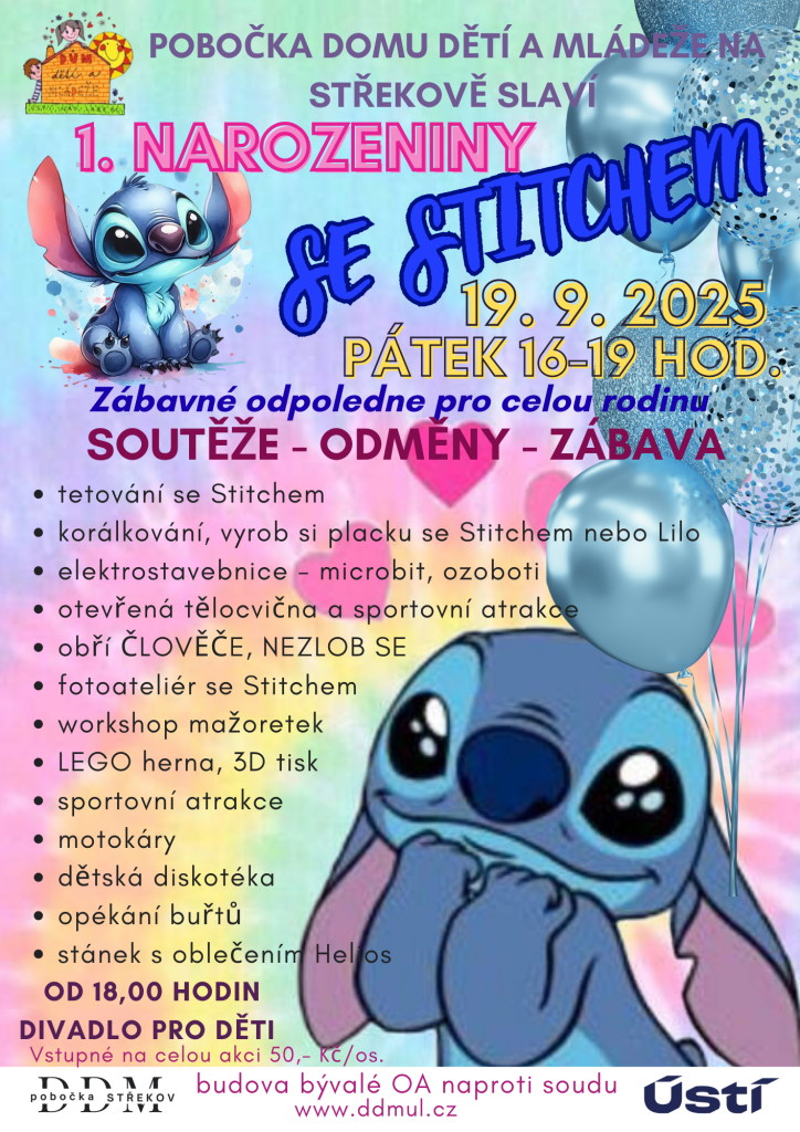 1. narozeniny pobočky DDM na Střekově se STITCHEM