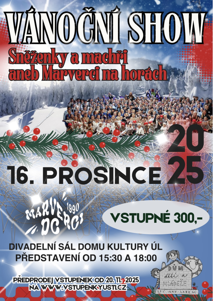 Vánoční show Dance Center Marverci  