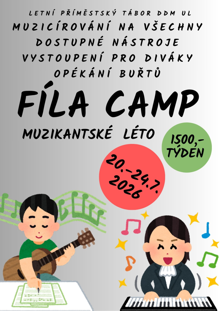 FÍLA CAMP - muzikantské léto