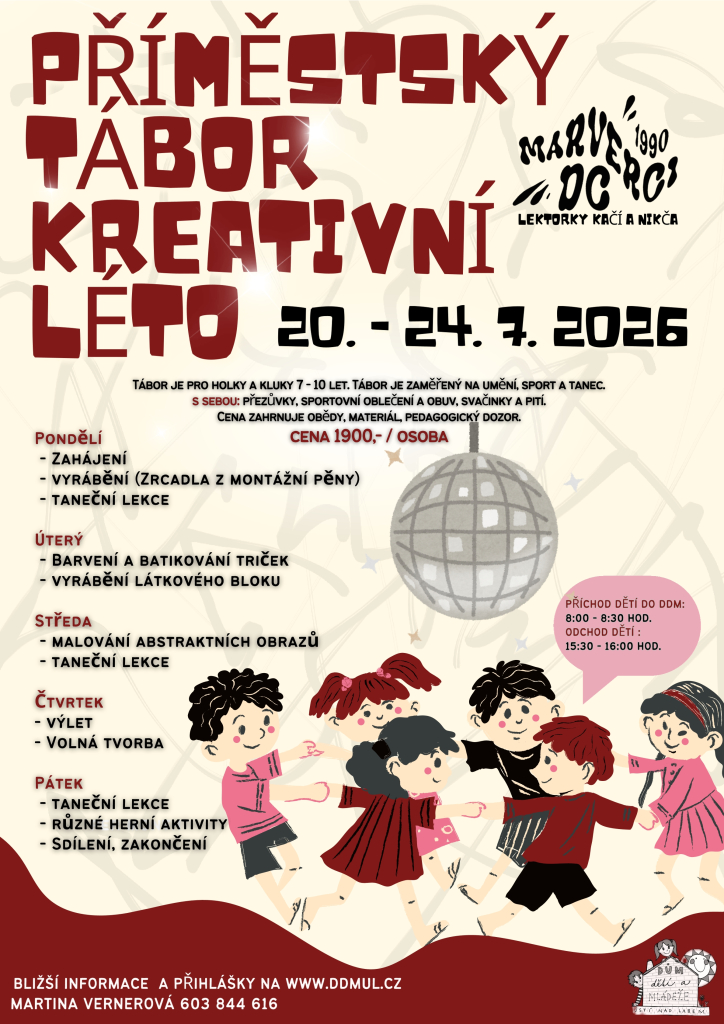 Příměstský tábor KREATIVNÍ LÉTO