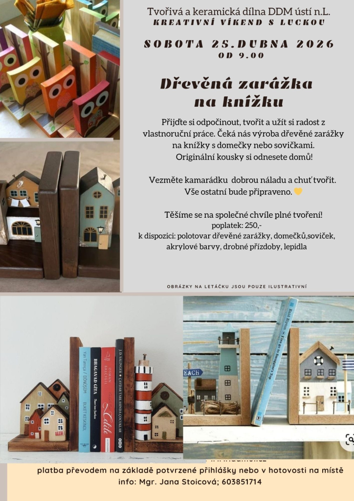 Kreativní víkend - zarážka na knížku