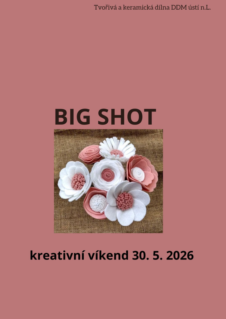Kreativní víkend - Big shot - brože a čelenky