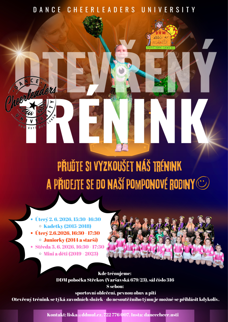 Otevřené tréninky roztleskávaček