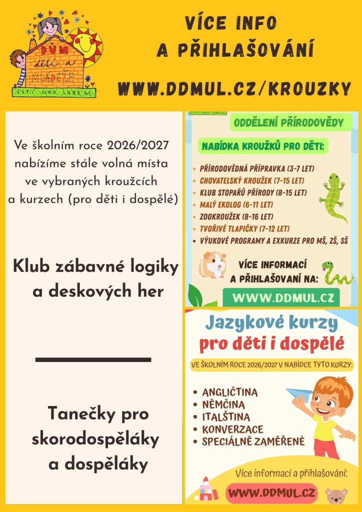 Nové kroužky a volná místa