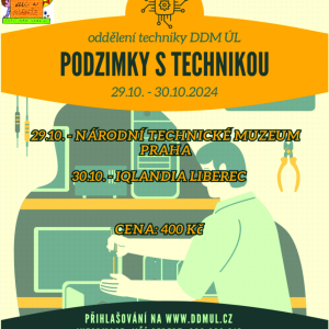 Podzimky s technikou - OBSAZENO, přijímáme náhradníky