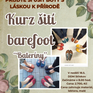 Kurz šití barefoot 