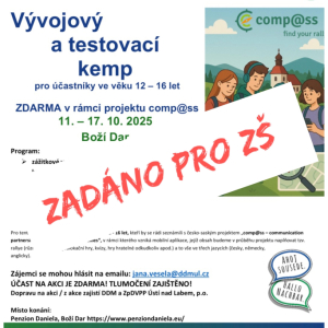 Vývojový a testovací kemp comp@ss Boží Dar