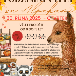 Podzimní výlet za alpakami OBSAZENO