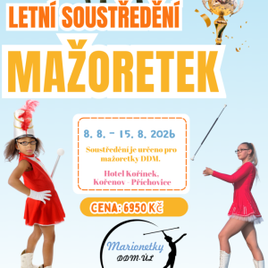 Letní soustředění mažoretek